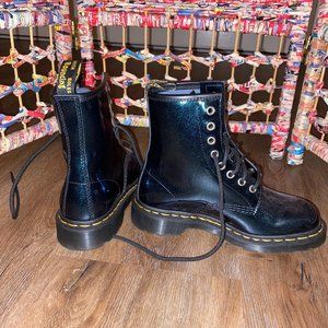 The Original Dr Martens Sparkly Blue Boot